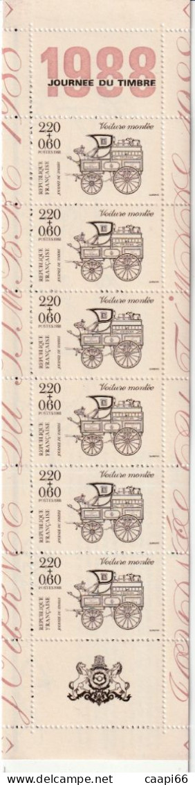 1988.CARNET N°BC 2526A** VOITURE MONTEE - Journée Du Timbre