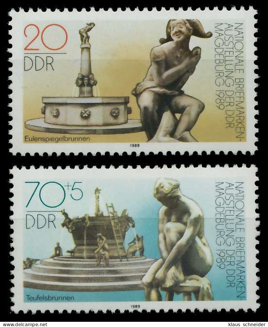 DDR 1989 Nr 3265-3266 Postfrisch SB7B552 - Unused Stamps