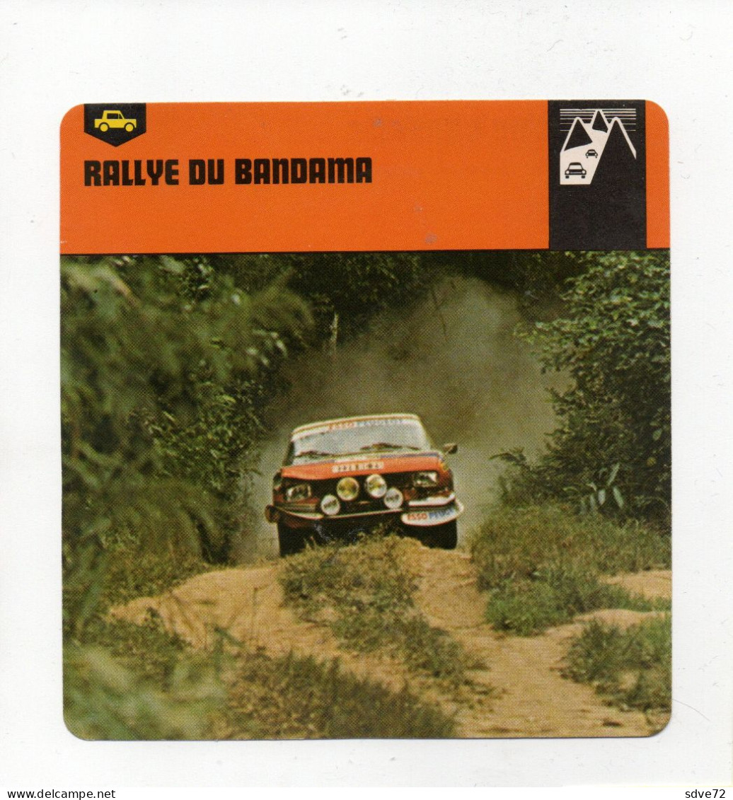 FICHE AUTOMOBILE - RALLYE DU BANDAMA - Cars