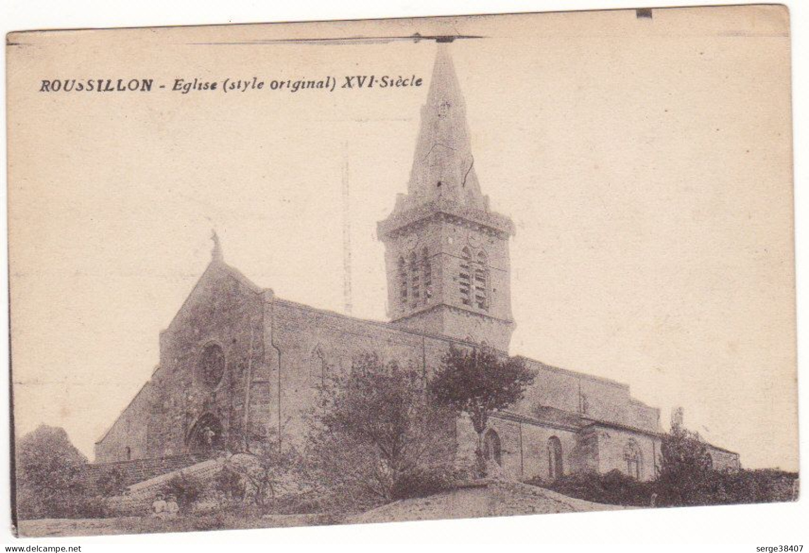 Roussillon - 1918 - Eglise # 3-19/5 - Roussillon