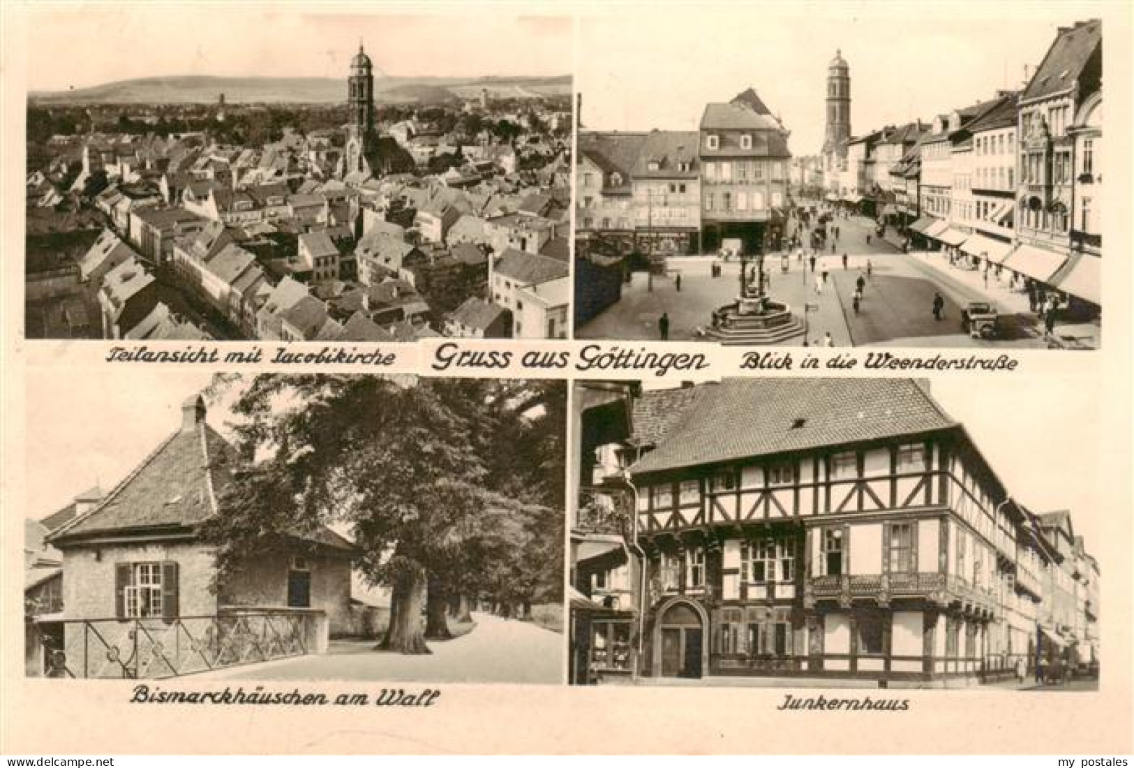 73943566 Goettingen__Niedersachsen Teilansicht Mit Jacobikirche Weersderstrasse  - Göttingen