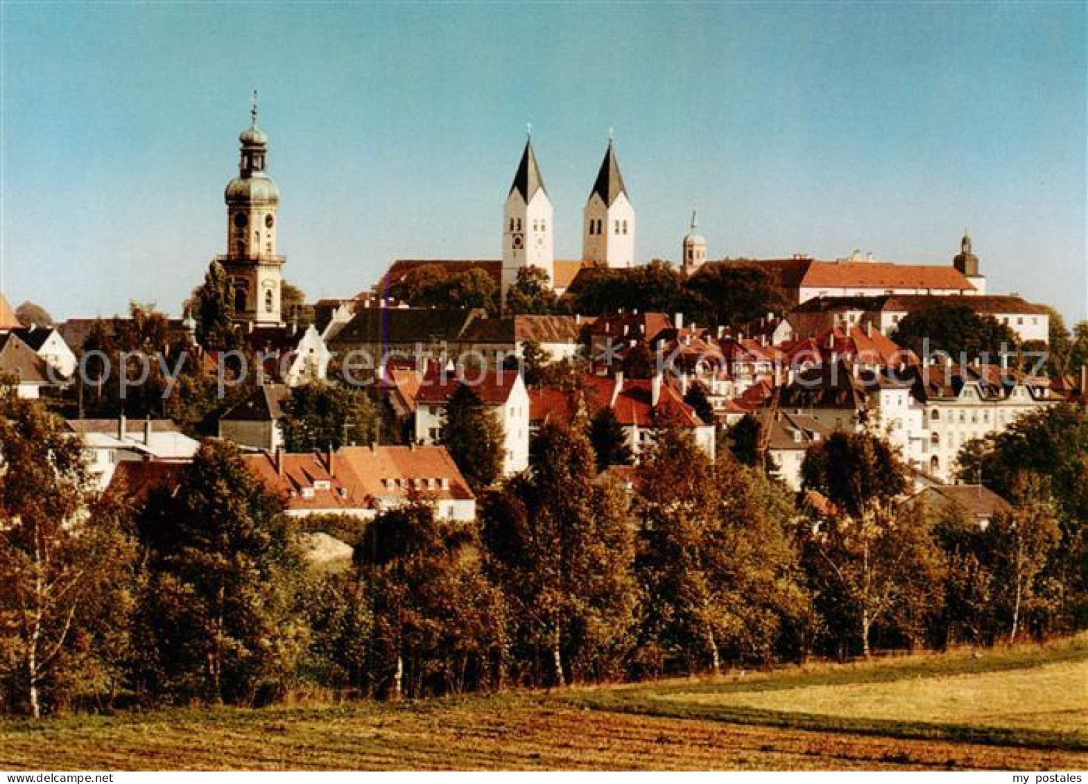 73863447 Freising Oberbayern Ortsansicht Mit Kirchen Freising Oberbayern - Freising