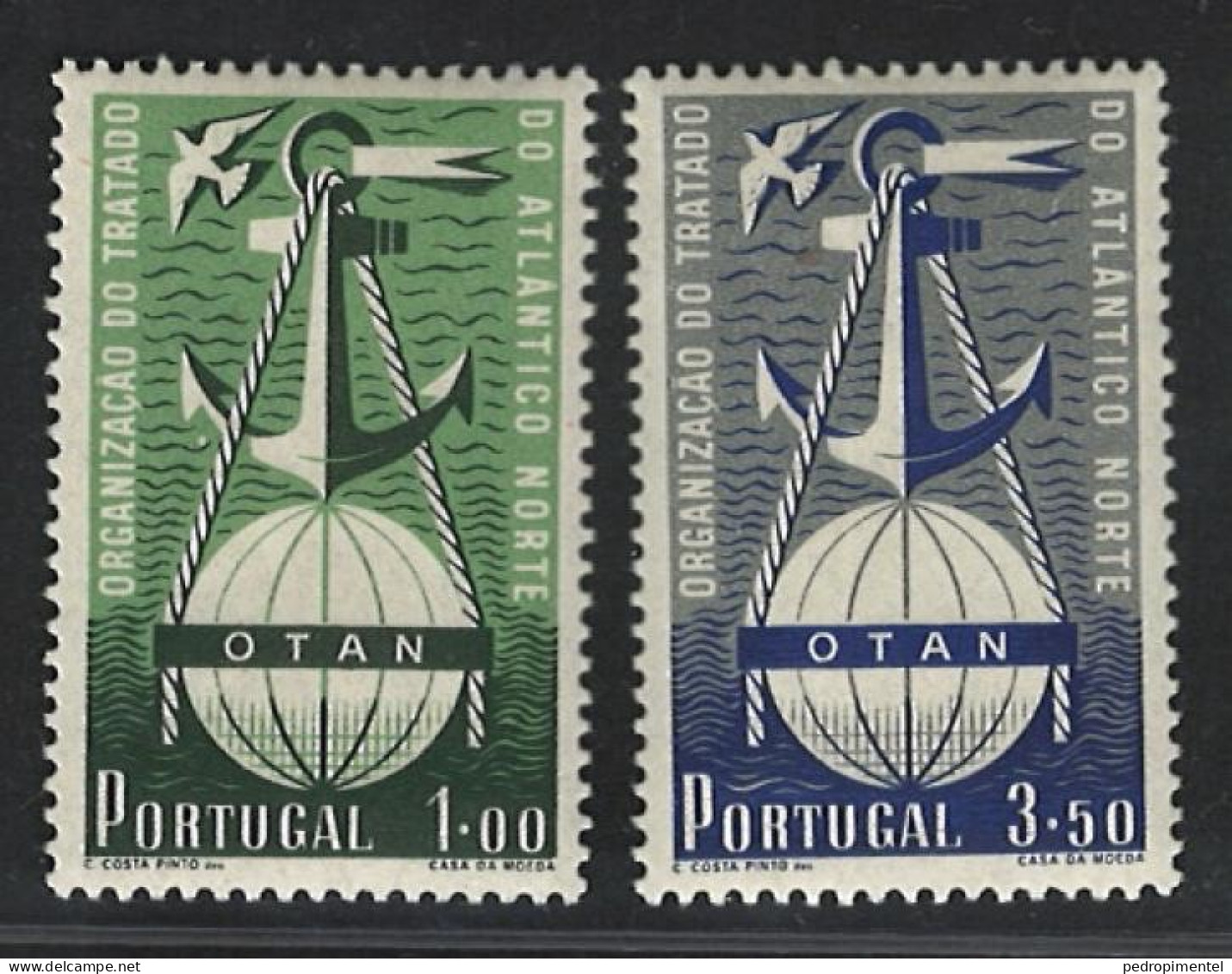 Portugal Stamps |1952 | NATO | #749-750 | MH - Ungebraucht