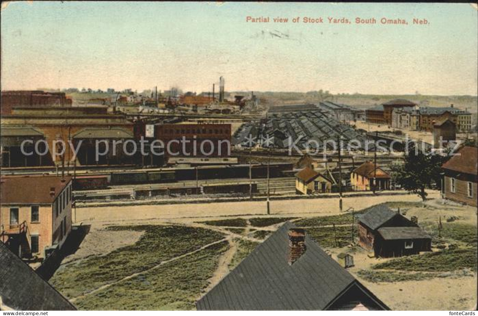 11688709 Omaha_Nebraska Partial View Of Stock Yards - Andere & Zonder Classificatie