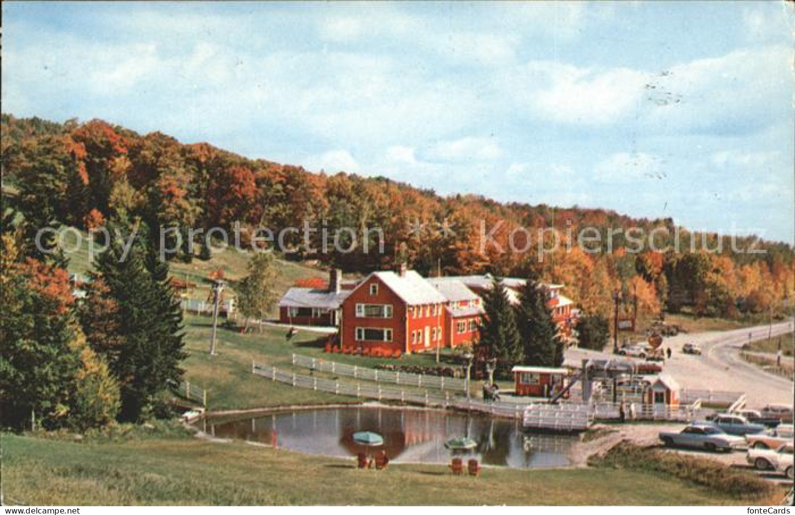 11688131 Bromley_Vermont Fall At Bromley Mountain Trout Pont Chair Lift Recreati - Autres & Non Classés