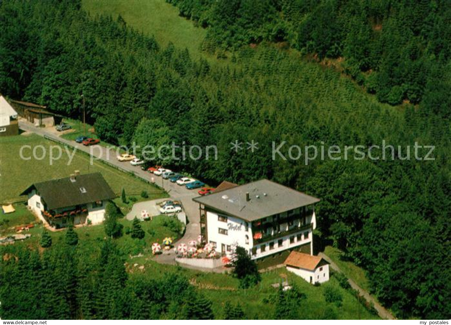 73320982 Huzenbach Hotel Gasthof Zum Schloss Fliegeraufnahme Huzenbach - Baiersbronn