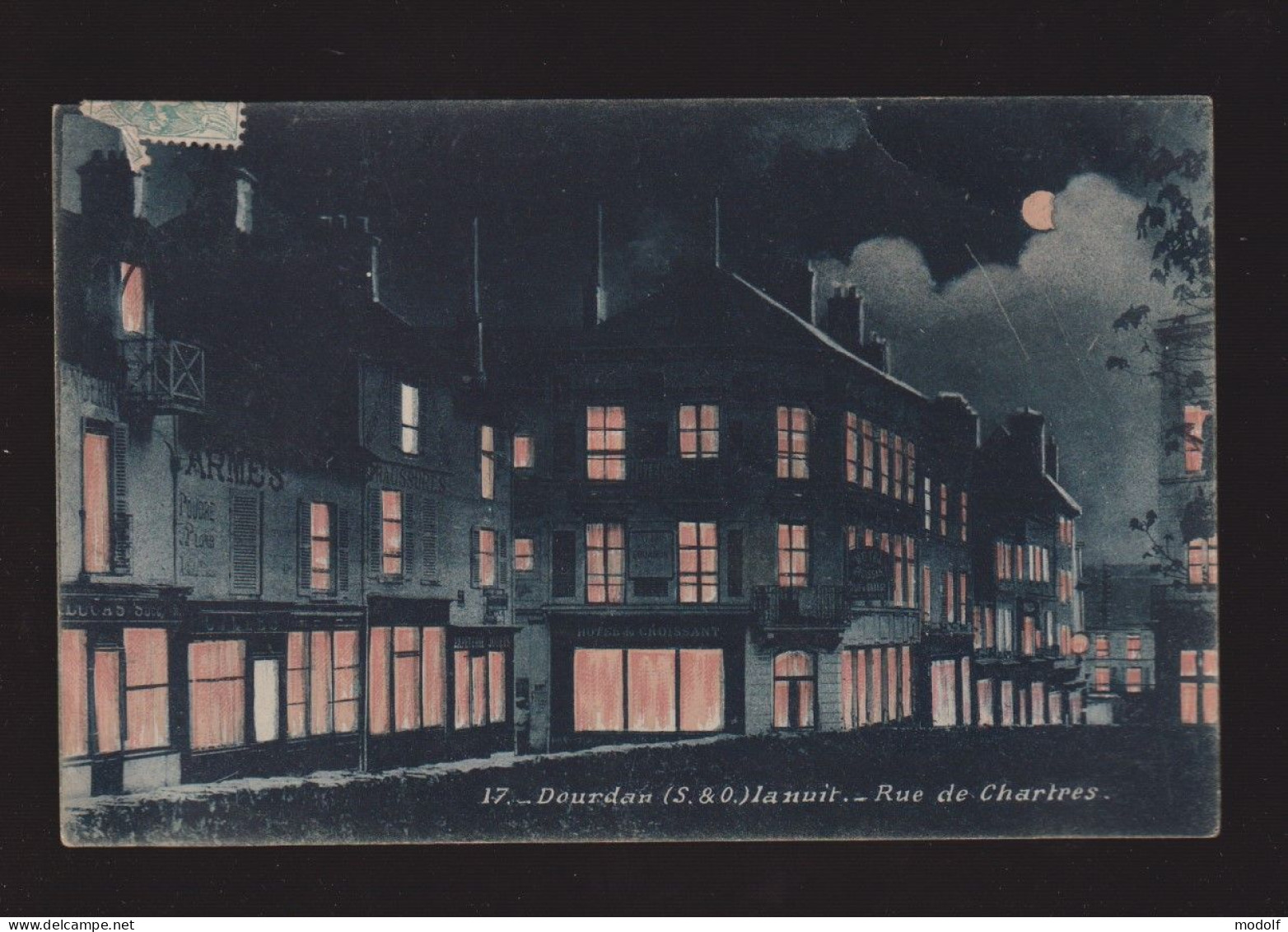 CPA - 91 - Dourdan La Nuit - Rue De Chartres - Circulée En 1905 - Dourdan