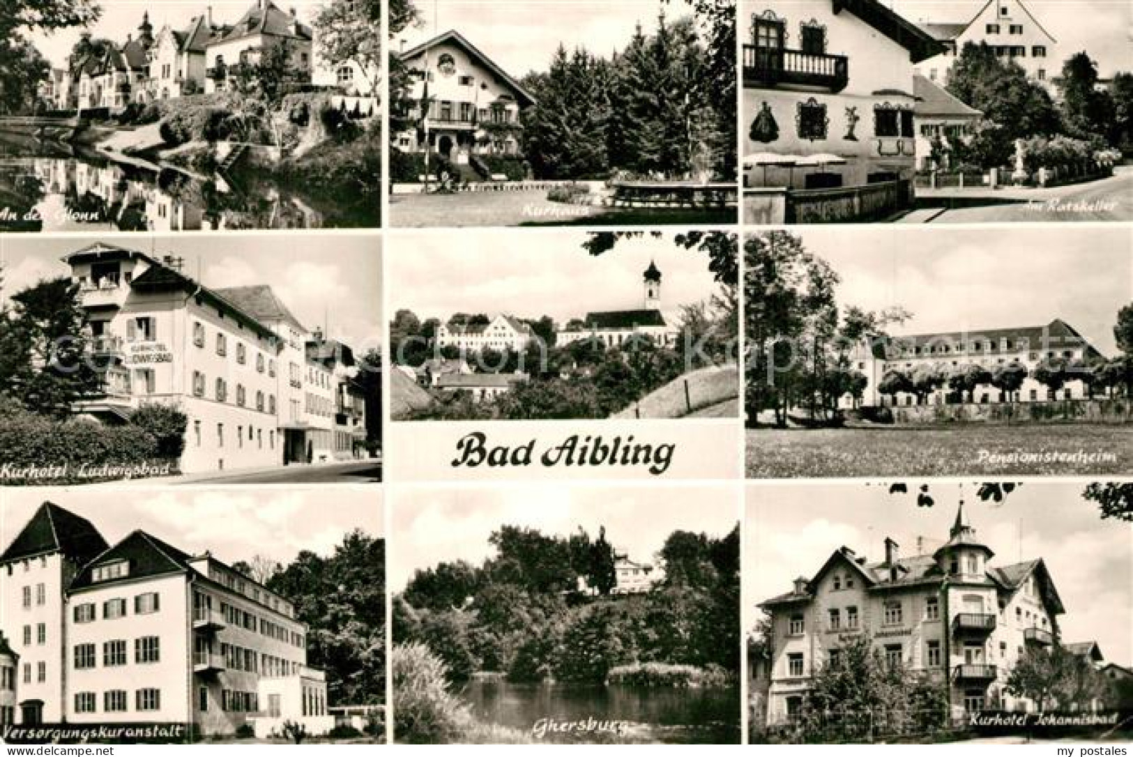 73317255 Bad Aibling Haeuserpartie An Der Glonn Kurhaus Ratskeller Kurhotel Pens - Bad Aibling