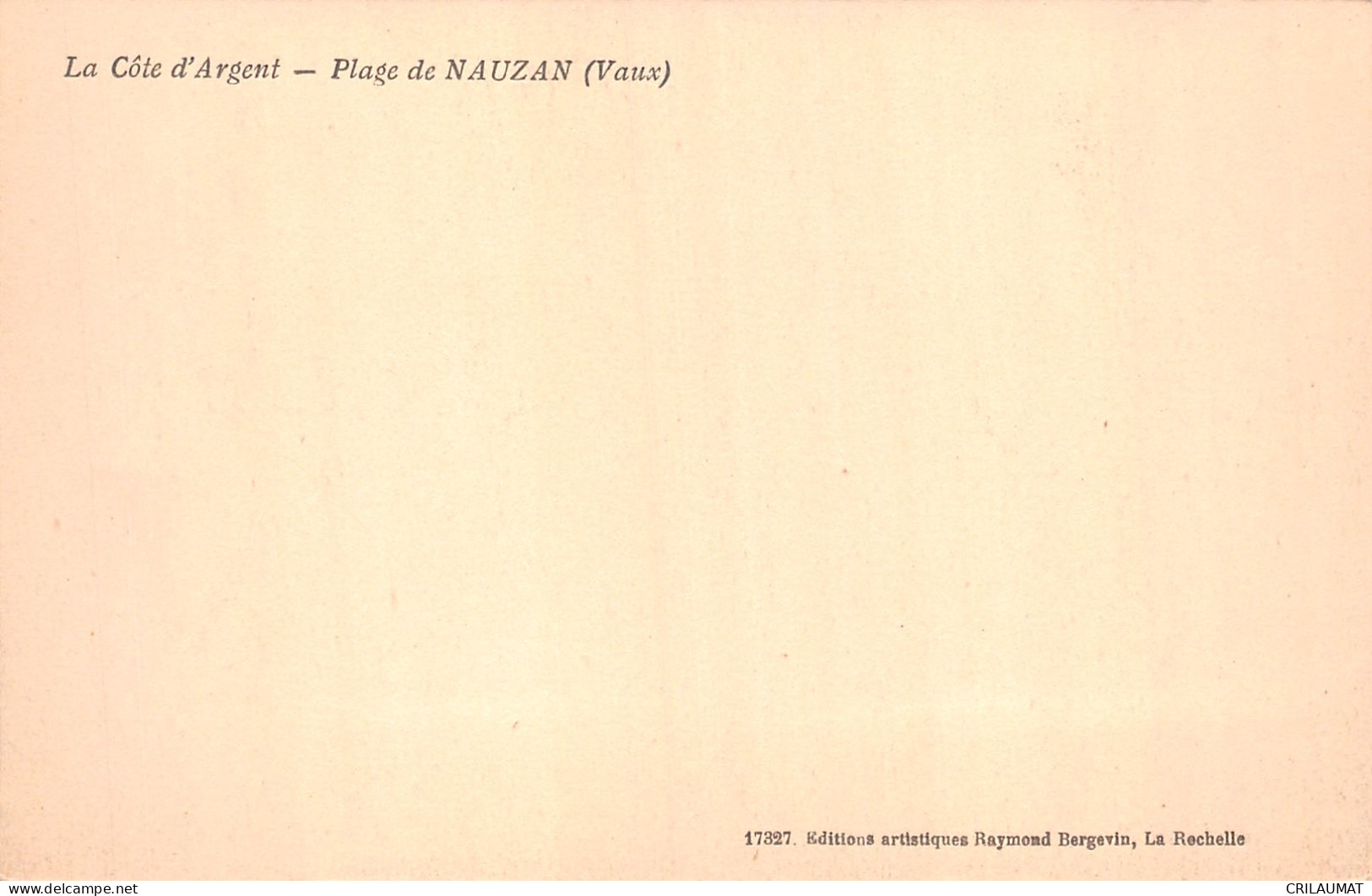 17-VAUX SUR MER PLAGE DE NAUZAN-N°LP5127-E/0081 - Vaux-sur-Mer