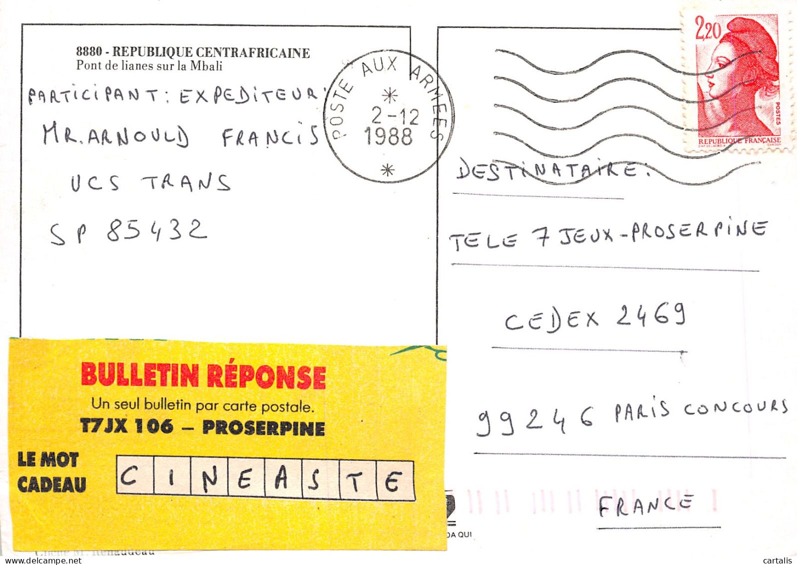 ET-REPUBLIQUE CENTRAFRICAINE-N°C4123-A/0259 - Zentralafrik. Republik