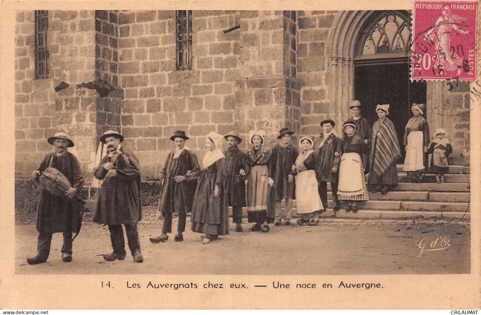 63-AUVERGNE FOLKLORE UNE NOCE EN AUVERGNE-N°LP5128-G/0101 - Auvergne Types D'Auvergne