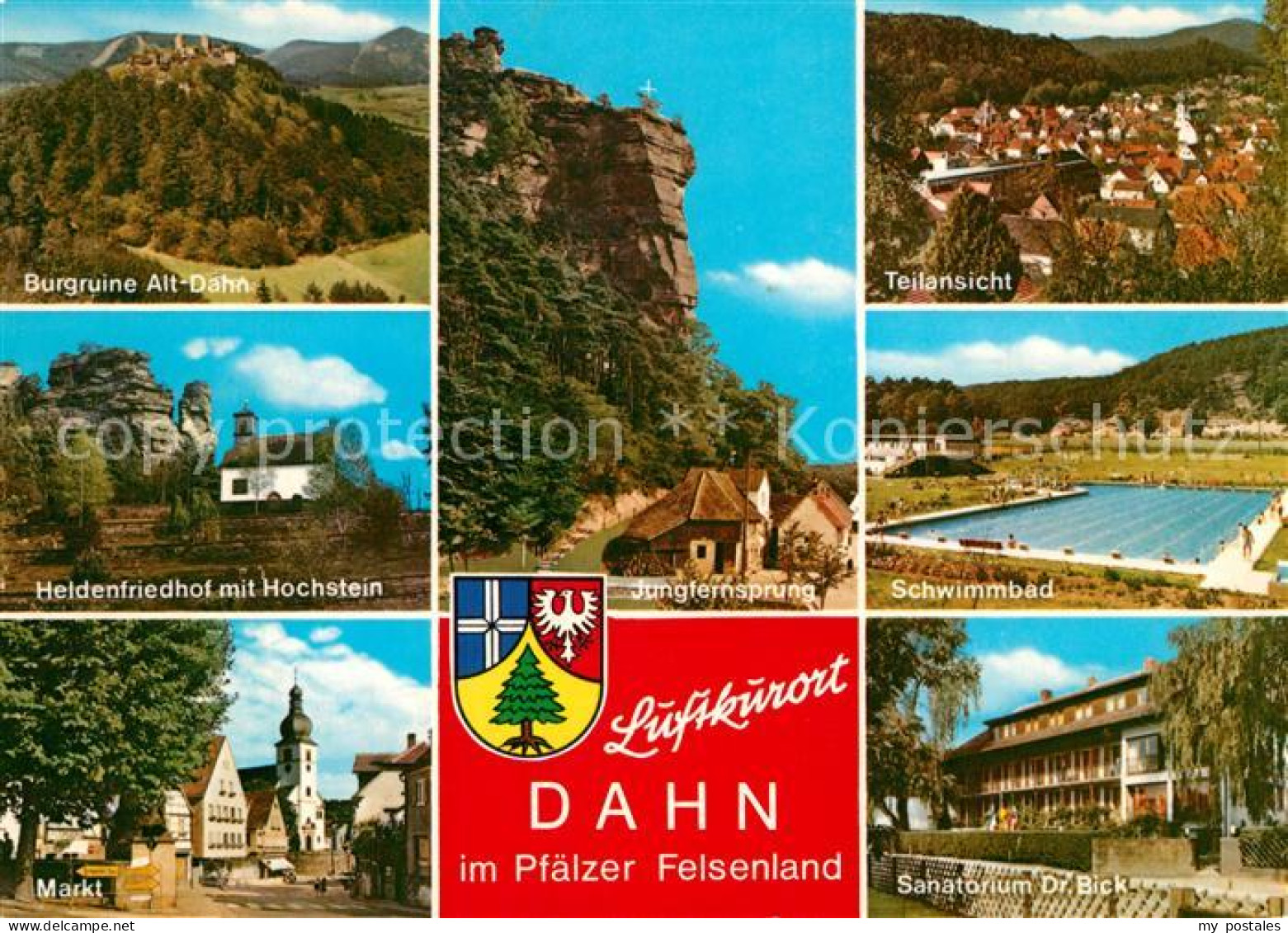 73311739 Dahn Jungfernsprung Schwimmbad Sanatorium Dr. Bick Burgruine-Alt-Dahn   - Dahn