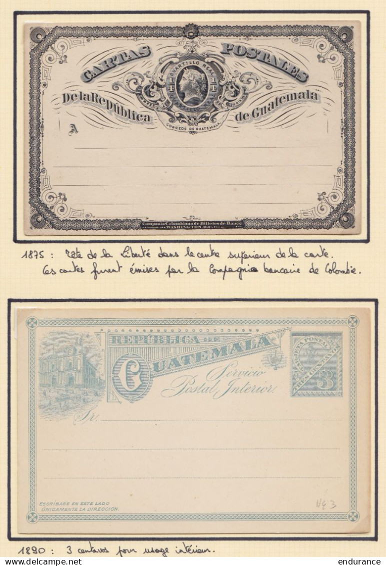 Guatemala - Superbe Collection De 60 Entiers Postaux (cartes, Cartes-lettres, …) Voir Scans - Guatemala