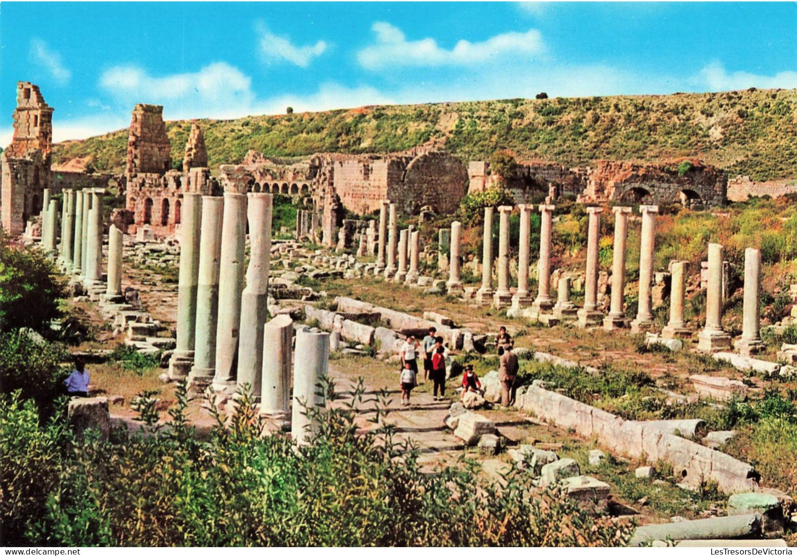 TURQUIE - Antalya - Turkiye - Perge (Murtuna) Harabeleri - Perge (Murtuna) - Ruins - Animé - Carte Postale - Türkei