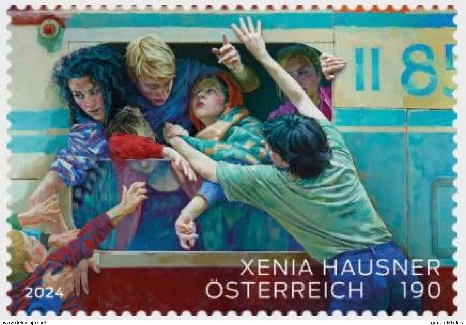 AUSTRIA 2024 PEOPLE Events. Xenia Hausner - Exiles 1, 2017 - Fine Stamp MNH - Ungebraucht