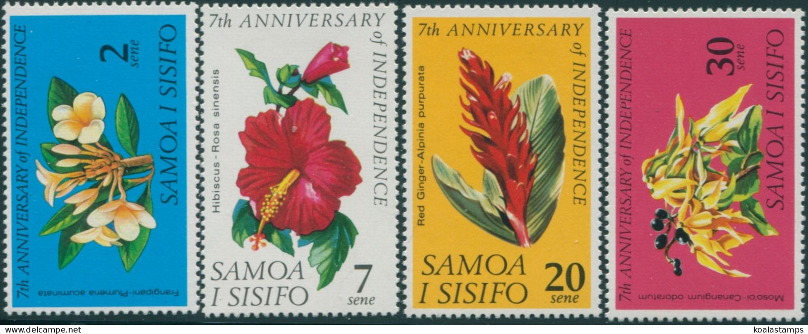 Samoa 1969 SG319-322 Independence Flowers Set MNH - Samoa (Staat)