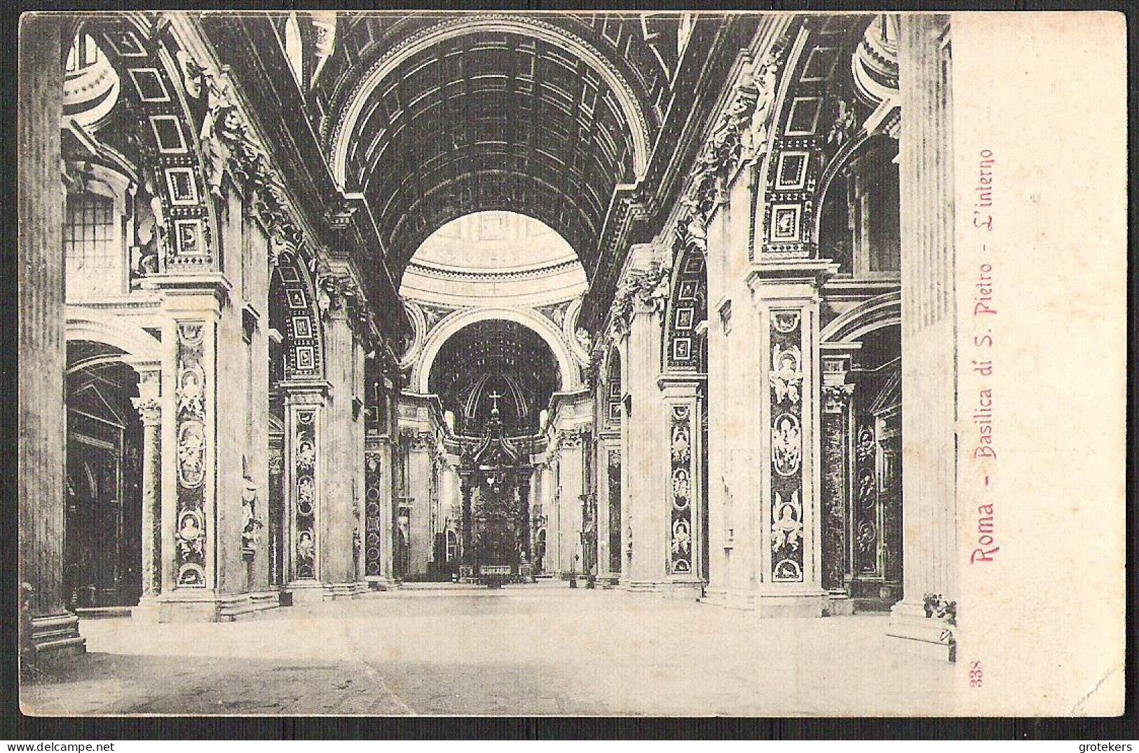 ROMA Basilica Di S. Pietro  L' Interno  1904 - San Pietro