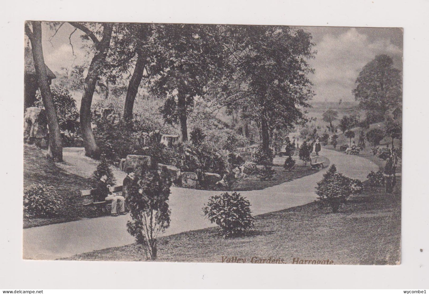 ENGLAND - Harrogate Valley Gardens Used Vintage Postcard - Harrogate