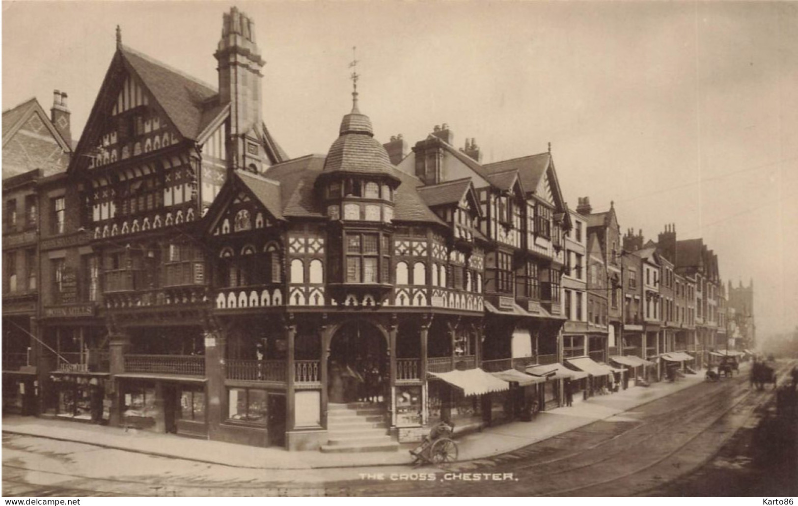 Chester , Cheshire * Carte Photo * The Cross * Uk - Chester