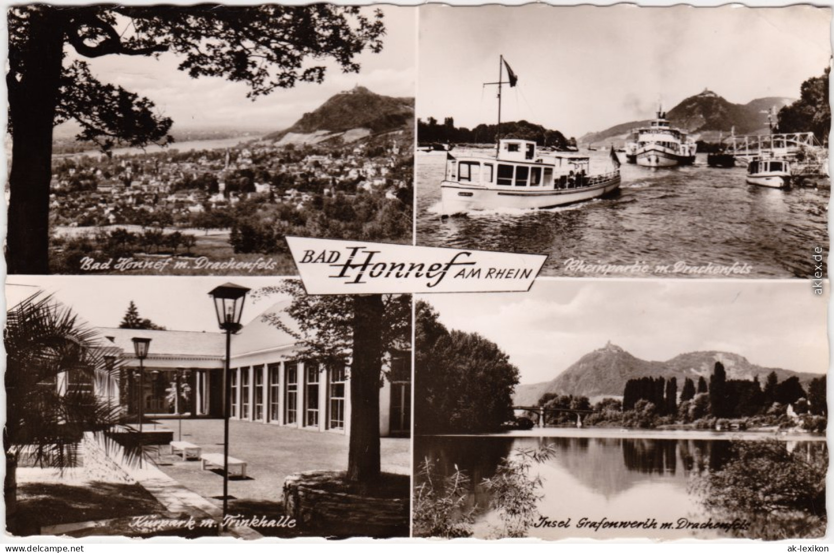 Bad Honnef Bad Honnef  Drachenfels, Rheinpartie  Drachenfels Trinkhalle, 1967 - Bad Honnef