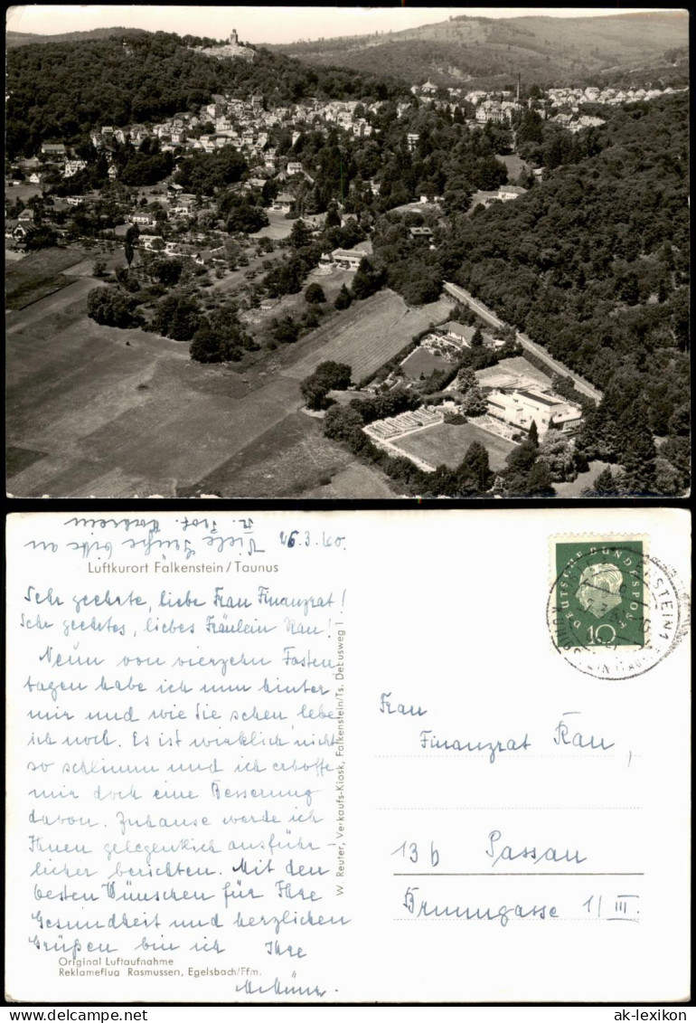 Falkenstein-Königstein (Taunus) Panorama Luftkurort Falkenstein Taunus 1960 - Königstein