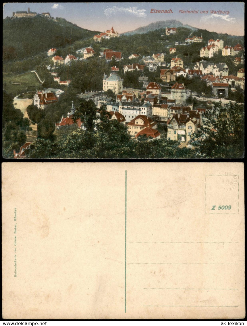 Ansichtskarte Eisenach Panorama Blick Mit Mariental Und Wartburg 1910 - Eisenach