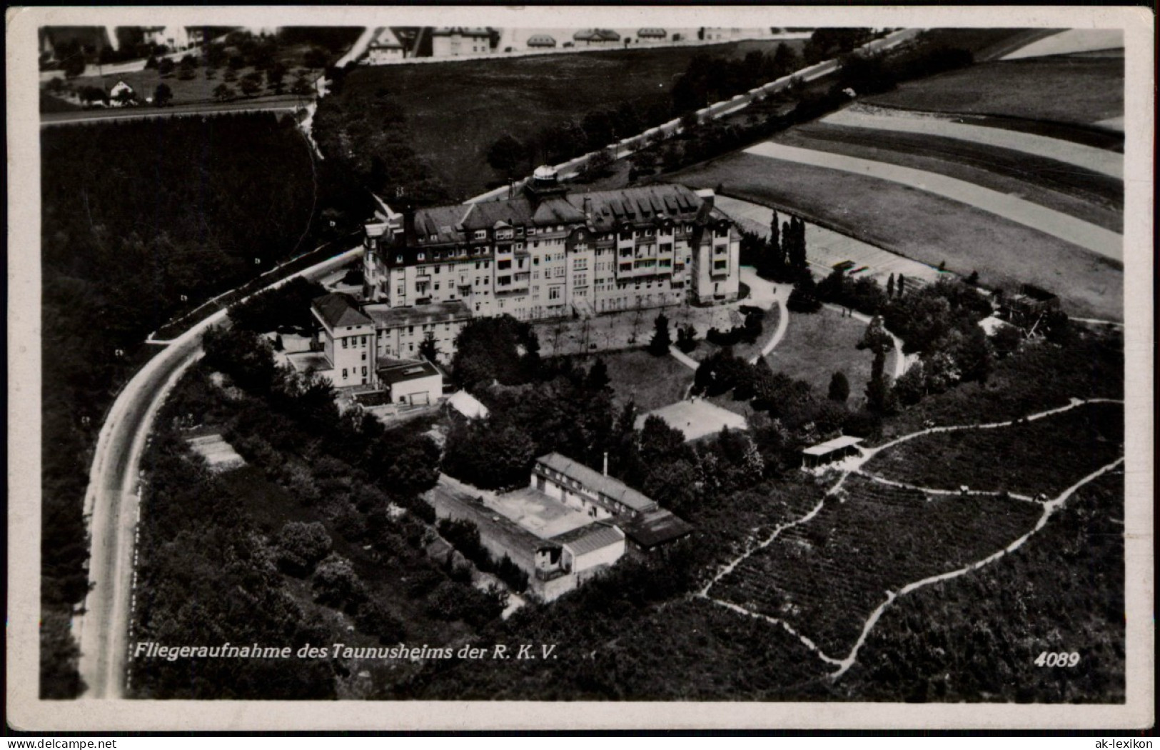 Ansichtskarte Königstein (Taunus) Luftbild Taunusheim 1934 - Königstein