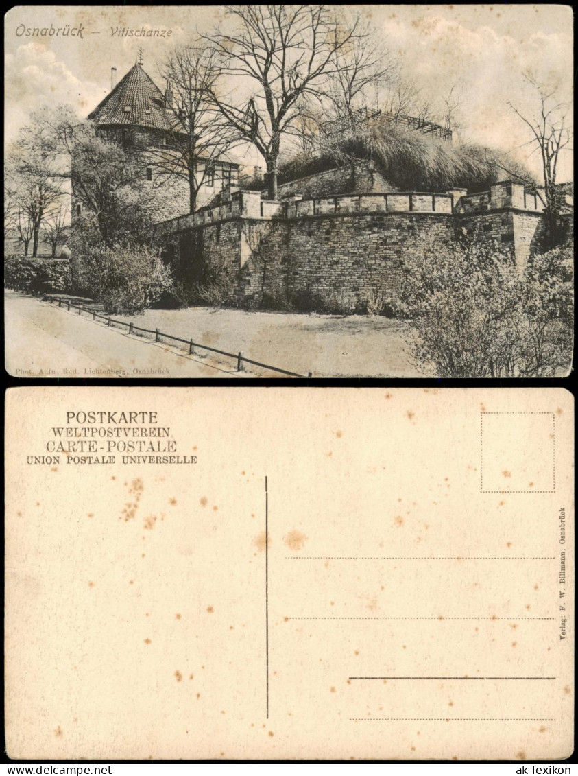 Ansichtskarte Osnabrück Partie An Der Vitischanze 1916 - Osnabrueck