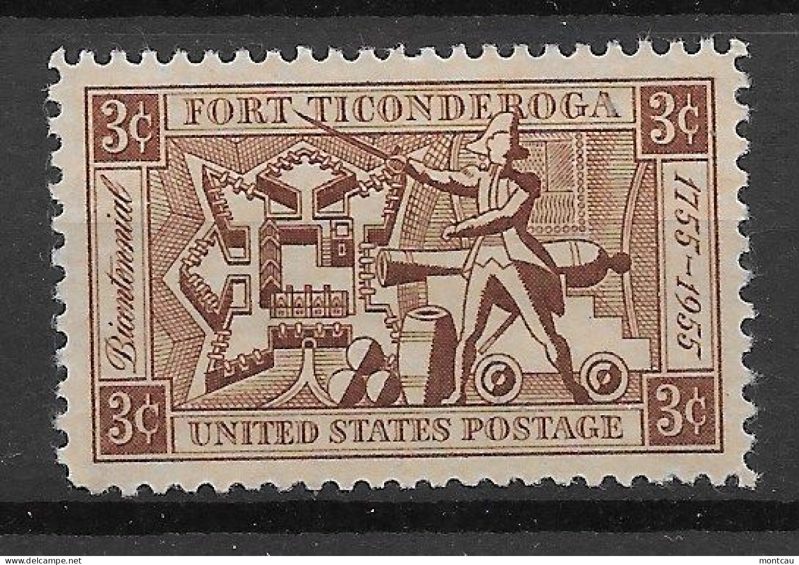 USA 1955.  Ticonderoga Sc 1071  (**) - Unused Stamps