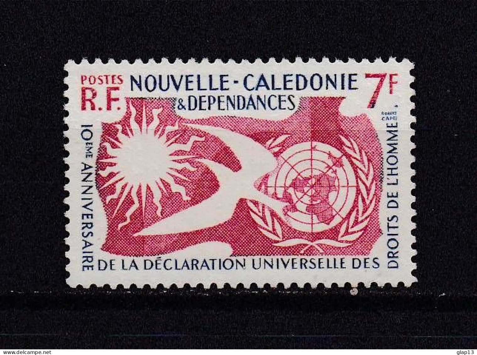 NOUVELLE-CALEDONIE 1958 TIMBRE N°290 NEUF** DROIT DE L'HOMME - Nuovi