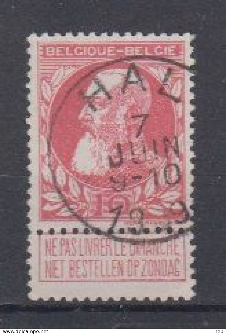 BELGIË - OPB - 1905 - Nr 74 - T1 L (HAL) - COBA  +2.00 € - 1905 Grosse Barbe