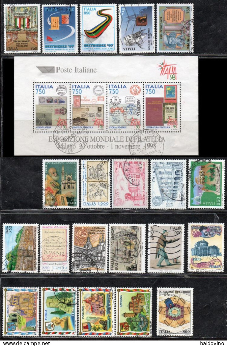 Italia 1997  Lotto 51 Valori - 1991-00: Afgestempeld