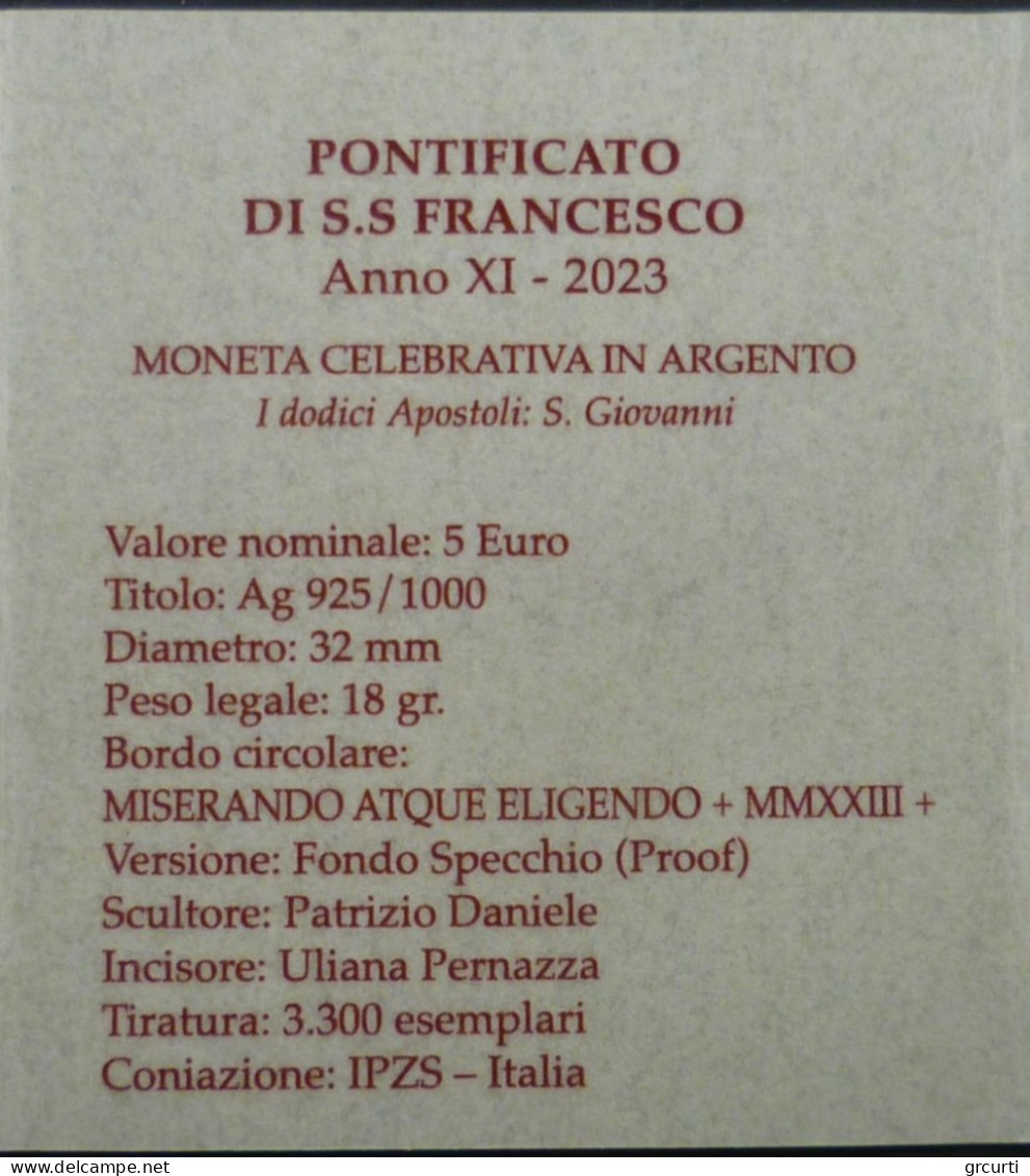 Vaticano - 5 + 10 Euro 2023 - I 12 Apostoli: S. Giovanni e S. Giacomo Maggiore- UC# 308 + UC# 309