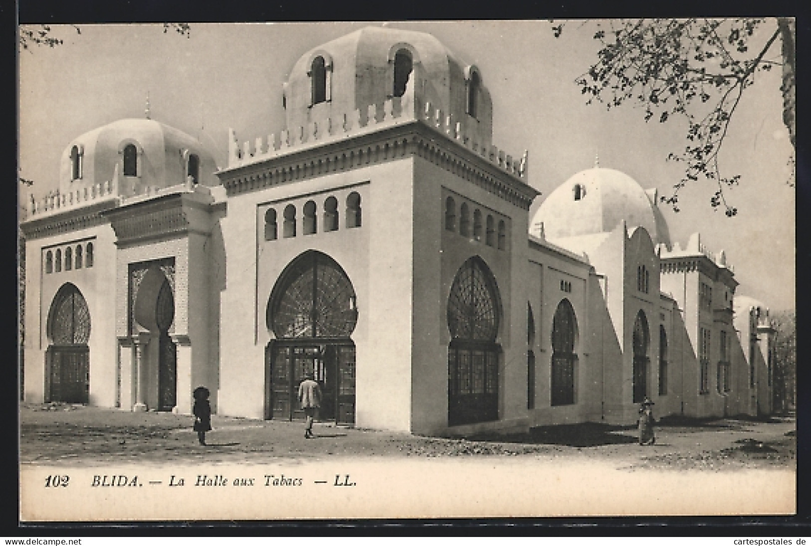 CPA Blida, La Halle Aux Tabacs  - Blida