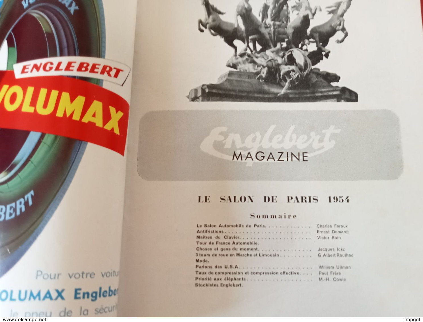 Englebert Magazine N°73 Sep 1954 Salon Auto Paris Simca Aronde Fregate Ferrari Traction Dyna Tour France Auto Limousin - Auto/Moto