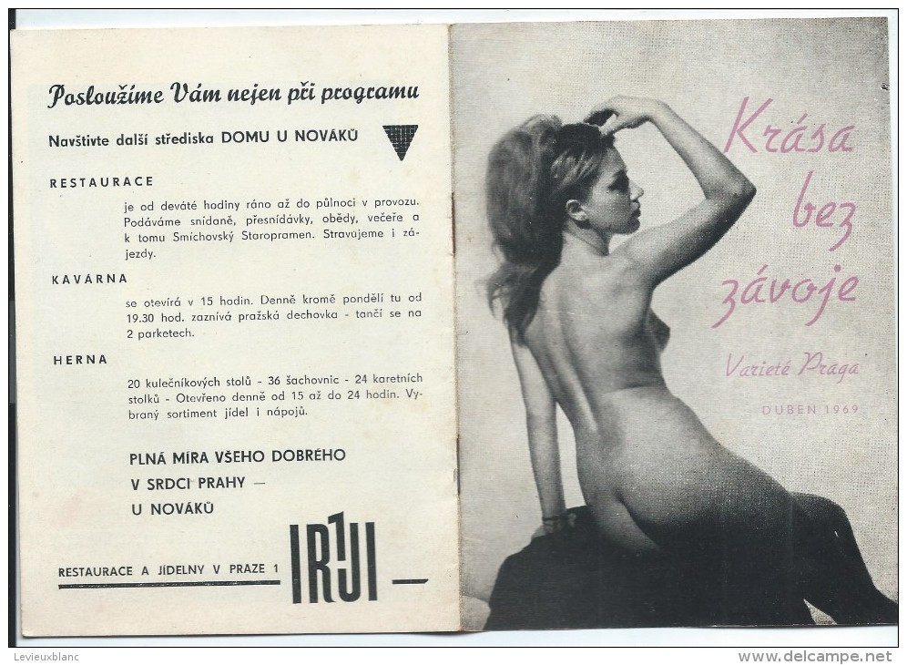 Pologne/ Dépliant Publicitaire/ Show érotique Et Chorégraphique/Variete Praga/JerryBergmann/Duben/ 1969  CMH37bis - Andere & Zonder Classificatie