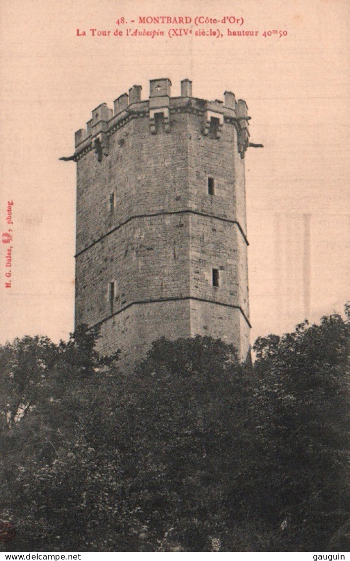 CPA - MONTBARD - La Tour De L'Aubespin XIVè S. - Edition H.G.Daloz - Montbard