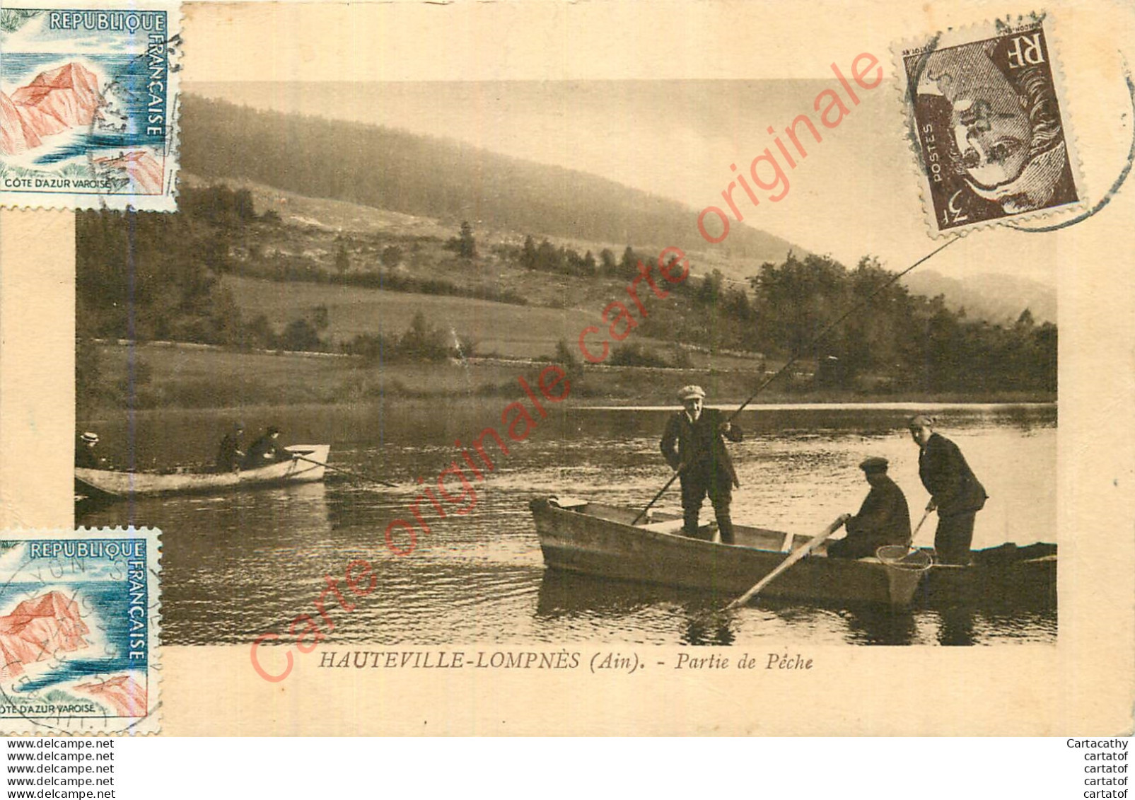 01.   HAUTEVILLE  LOMPNES .  Partie De Pêche .  - Hauteville-Lompnes