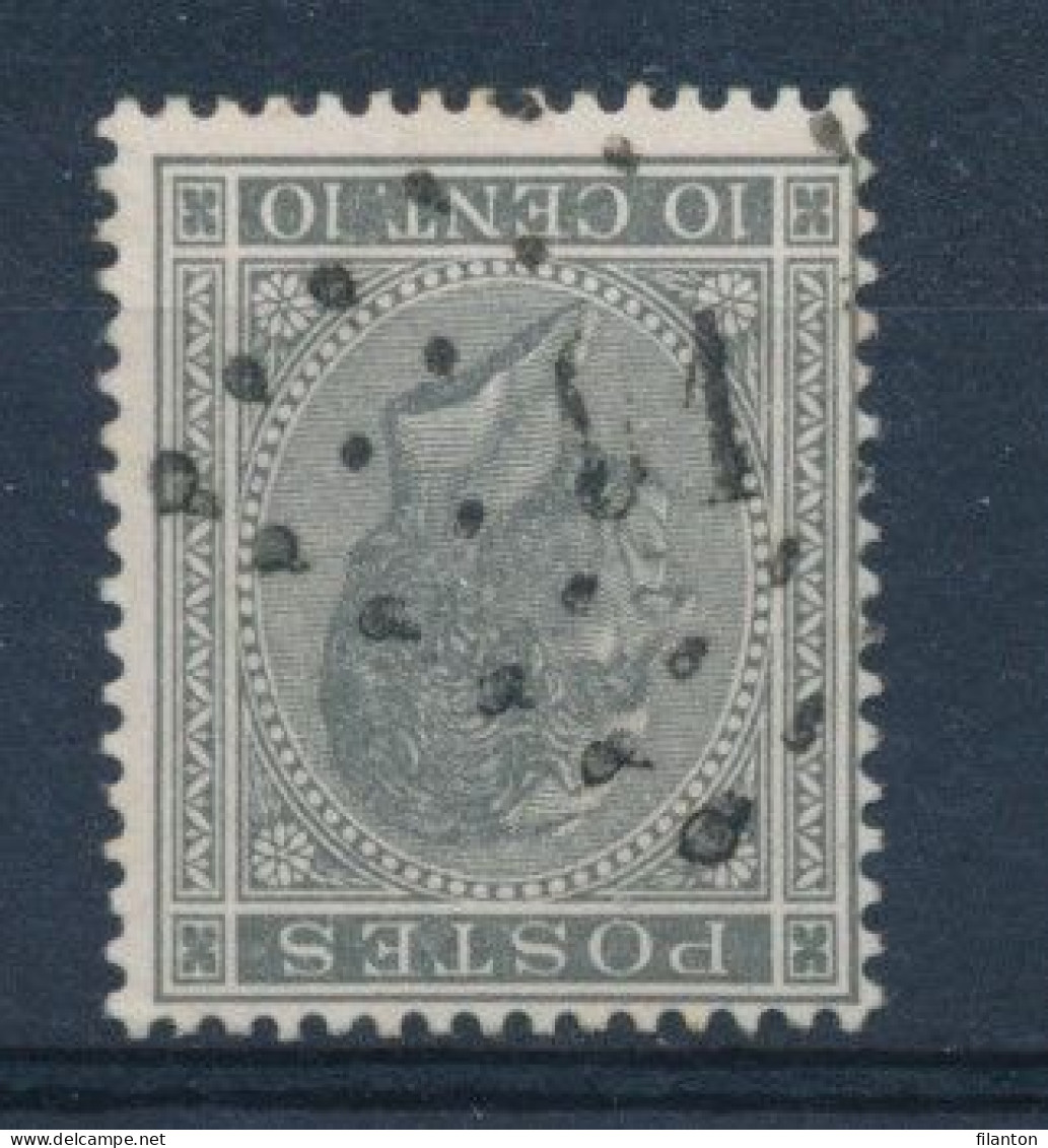 BELGIE - OBP Nr 17A - Puntstempel 91 "COUILLET" - (ref. ST-2708) - 1865-1866 Profilo Sinistro