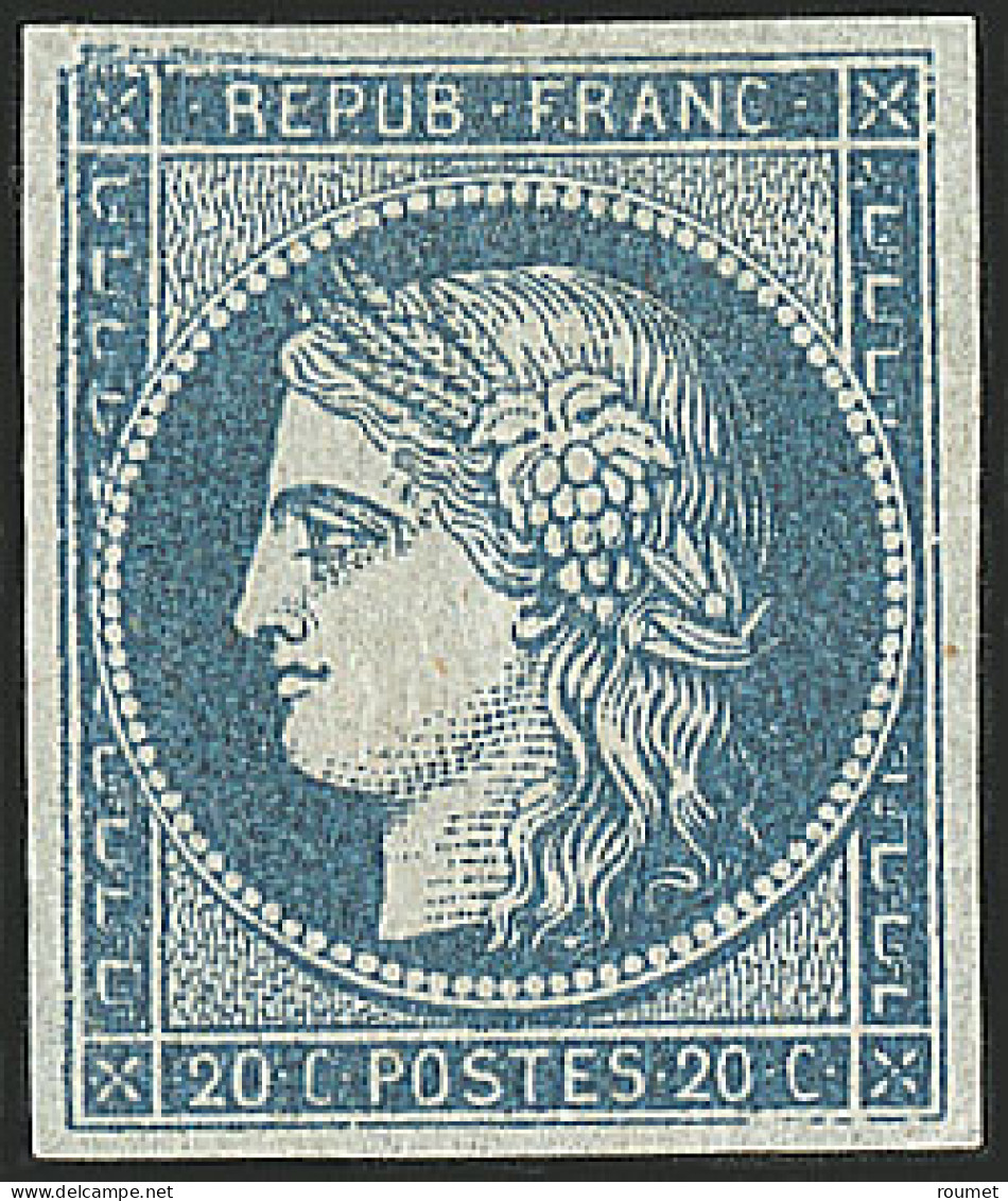 * Non émis. No 8c, Bleu Sur Azuré, Très Frais. - TB. - R (N°Cérès 2008) - 1849-1850 Ceres