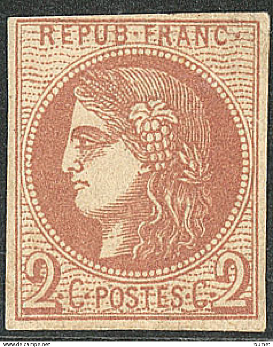 (*) No 40Bd, Brun-rouge Foncé. - TB - 1870 Emisión De Bordeaux