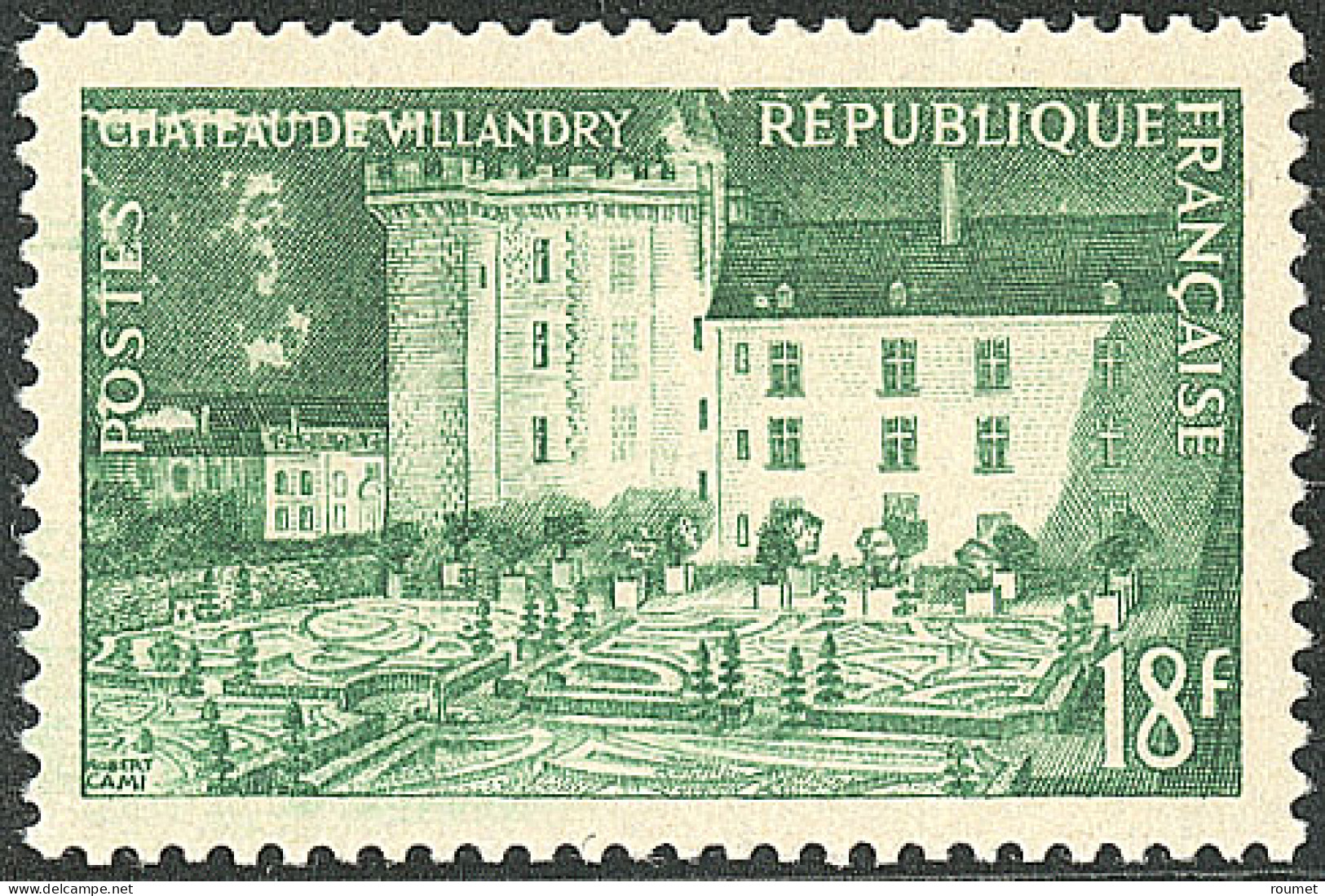 **  Villandry, Unicolore Vert. No 995A. - TB (N°et Cote SM) - Autres & Non Classés