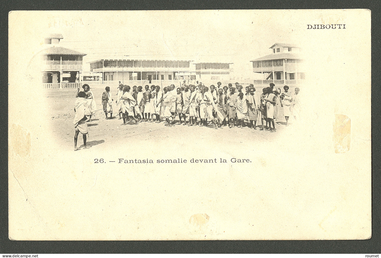 Lettre Cad Bleu "Cote Française Des Somalis/Djibouti". No 25 Sur Carte Pour Paris, 1902. - TB. - R - Andere & Zonder Classificatie