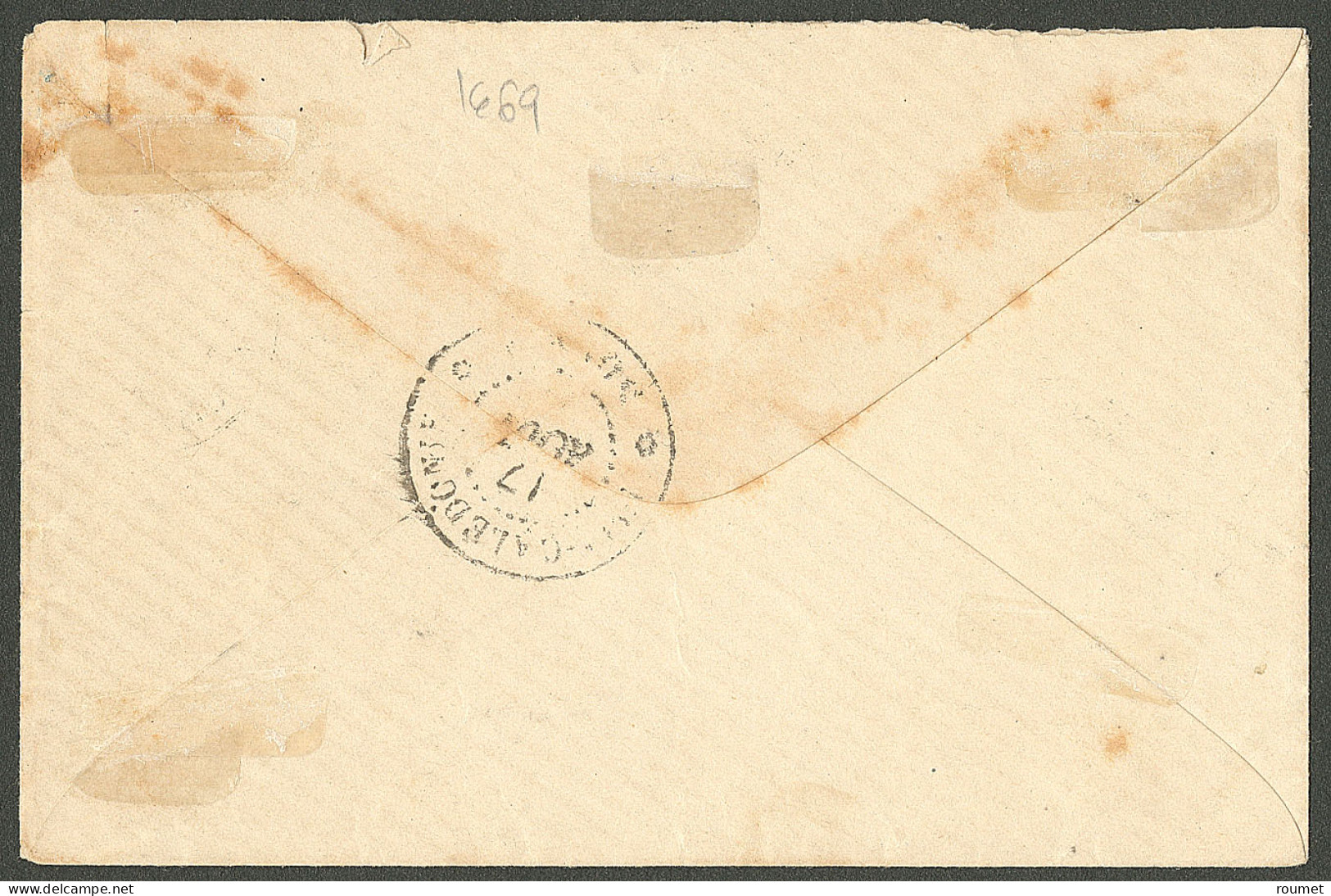 Lettre Cad "Nlle Calédonie/Nouméa" Sur CG N°32 + 33, Sur Enveloppe Locale. - TB - Altri & Non Classificati