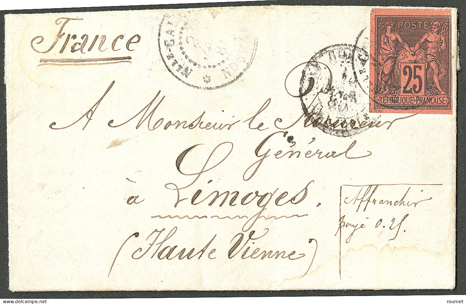 Lettre Cad "Nlle-Caledonie/Noumea". CG No 43 Sur Lettre Avec Texte Daté De L'Ile Nou Camp Est 4 Janvier 80, Adressée Par - Sonstige & Ohne Zuordnung