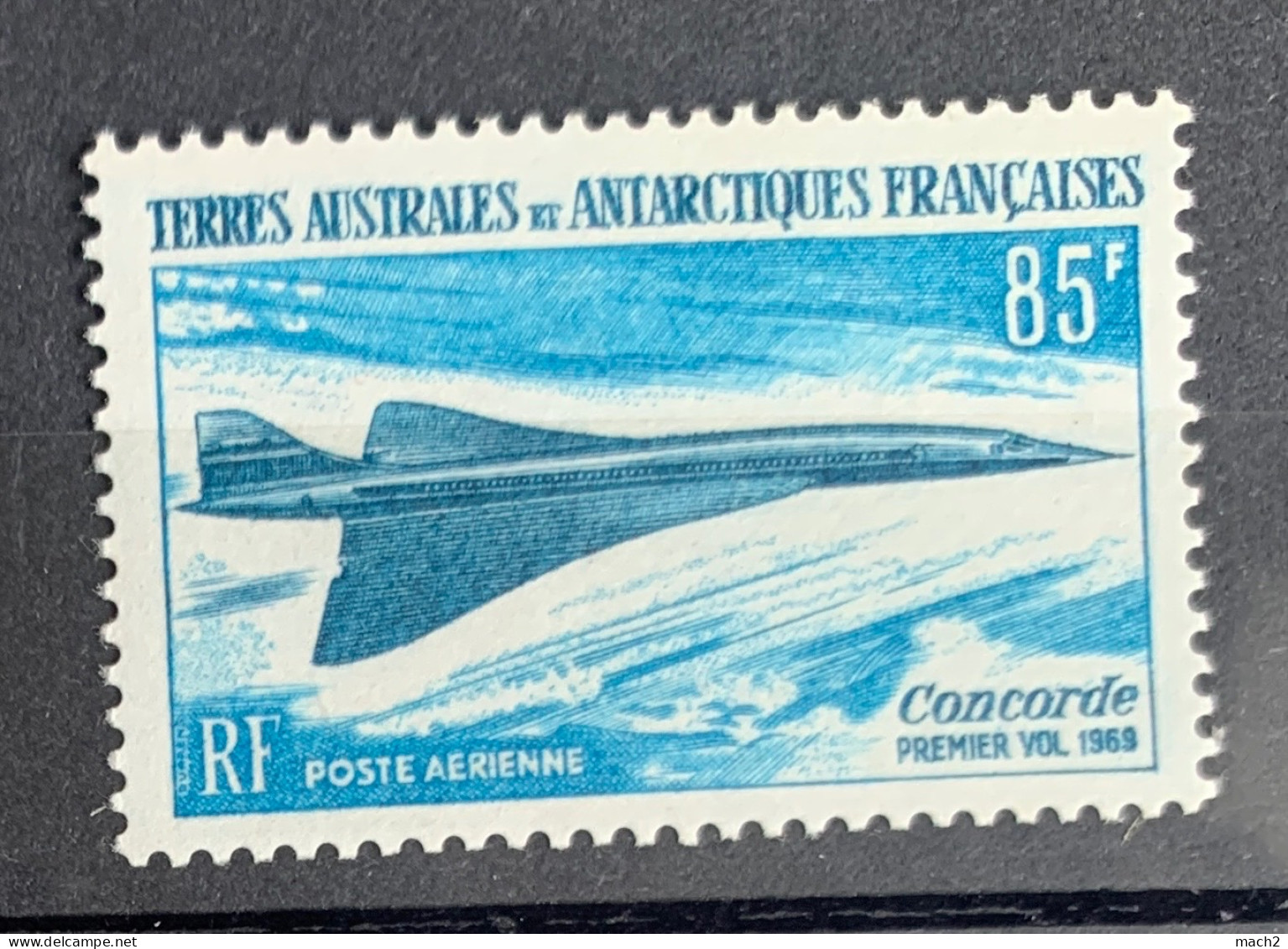 TAAF COTE 90€ PA N° 19 AVION CONCORDE POSTE AERIENNE NEUF ** MNH TB - Concorde