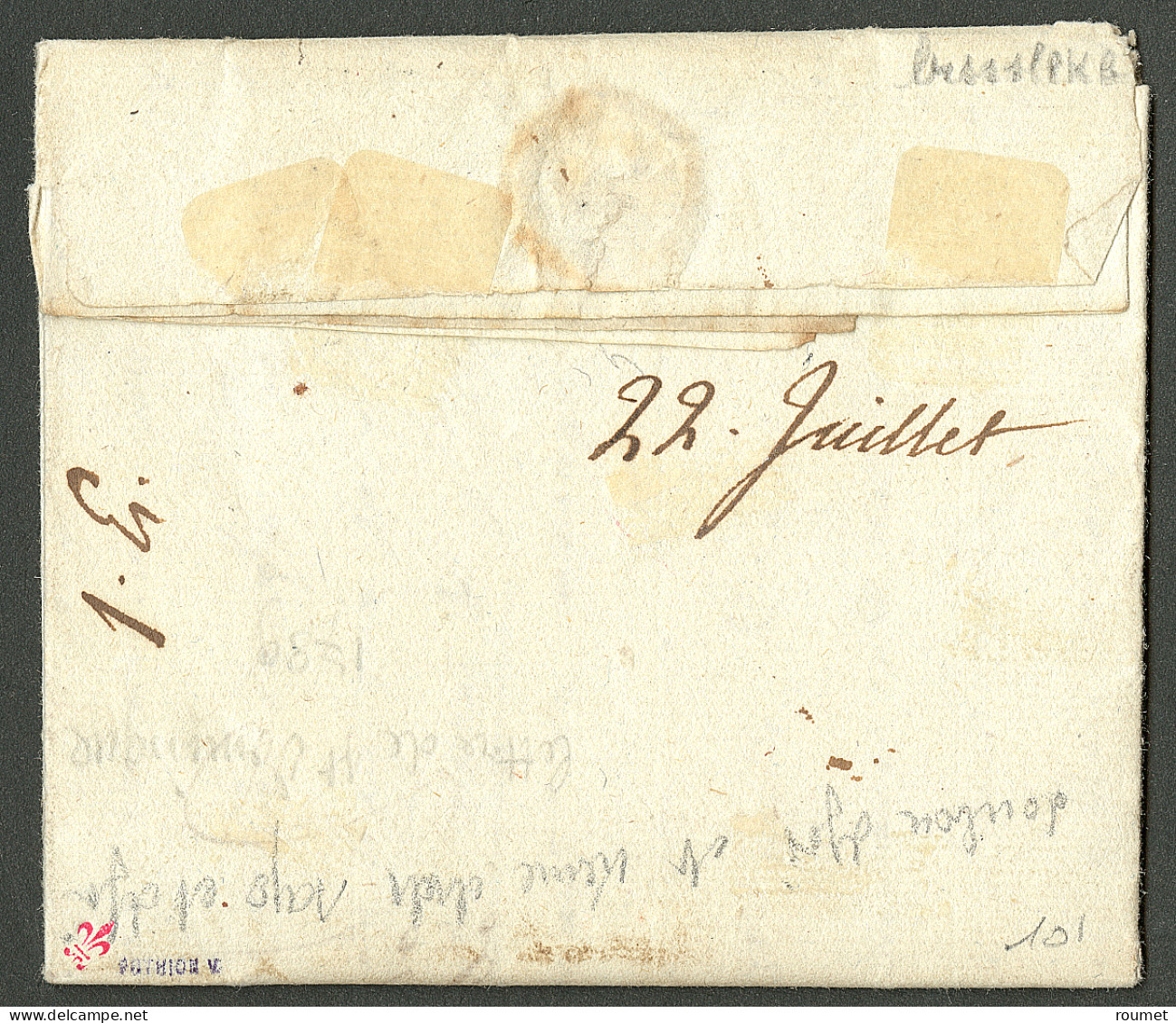 Lettre Mirbalais (Jamet N°3) + "Port Payé" (Jamet N°4). Lettre Avec Texte Daté Du 18 Juillet 1789 Pour Grenoble. Au Rect - Haiti