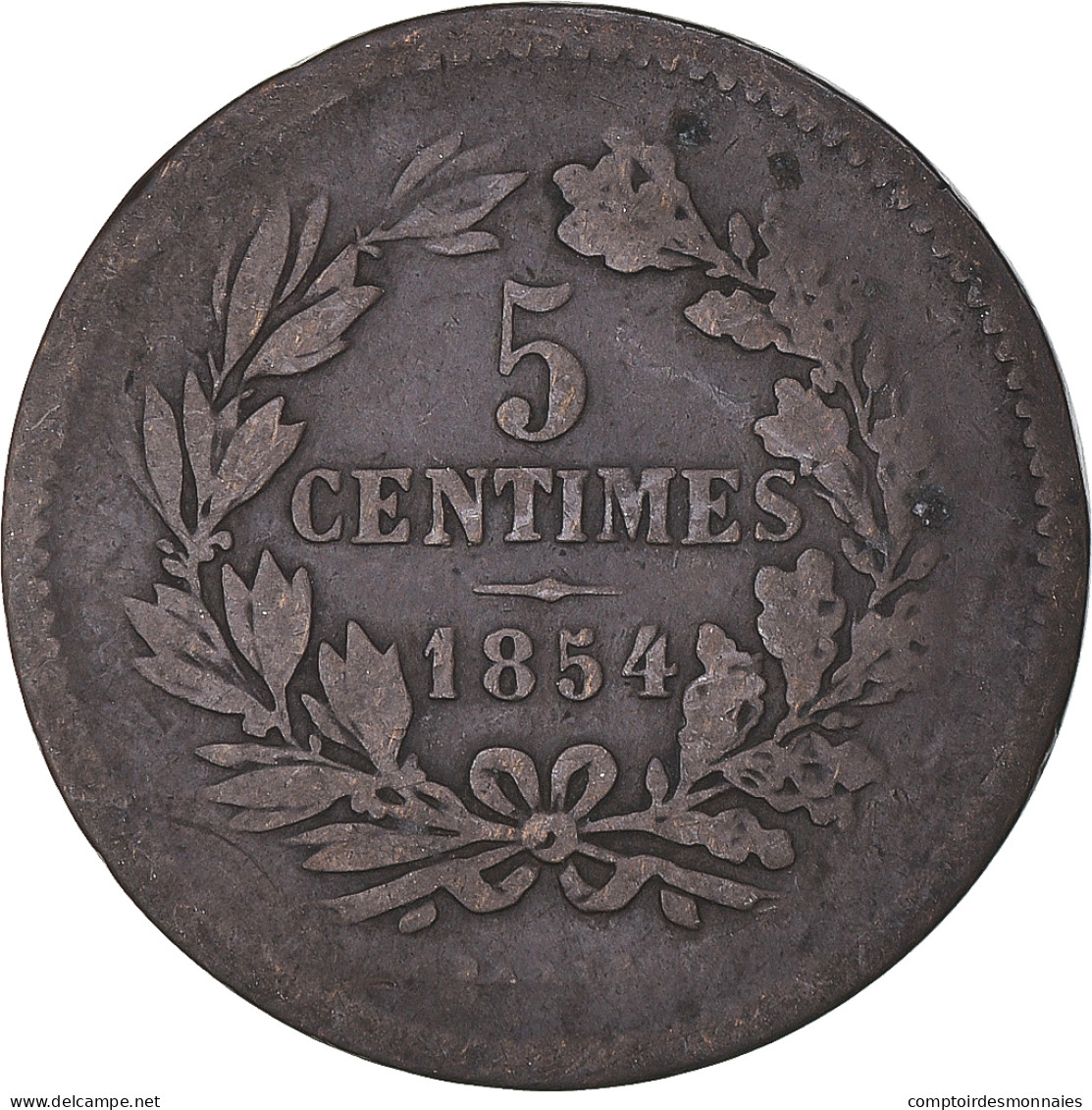 Monnaie, Luxembourg, 5 Centimes, 1854 - Luxembourg