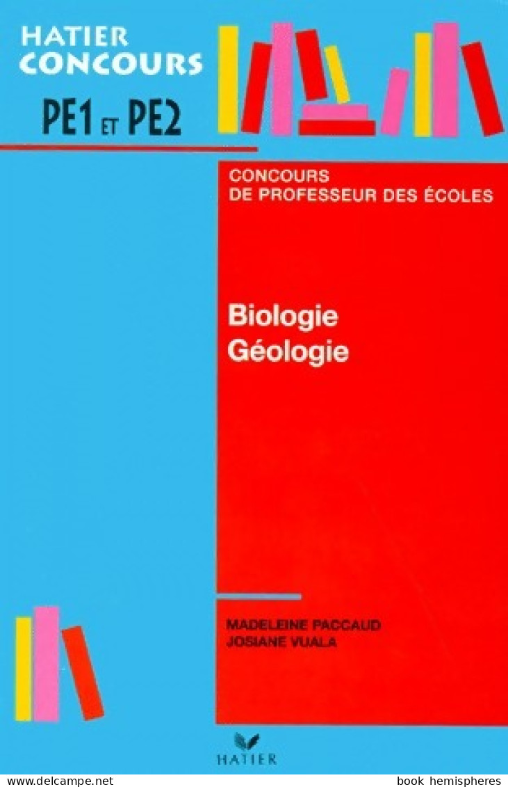 Biologie Géologie. Concours De Professeur Des écoles (2002) De Collectif - 18 Años Y Más