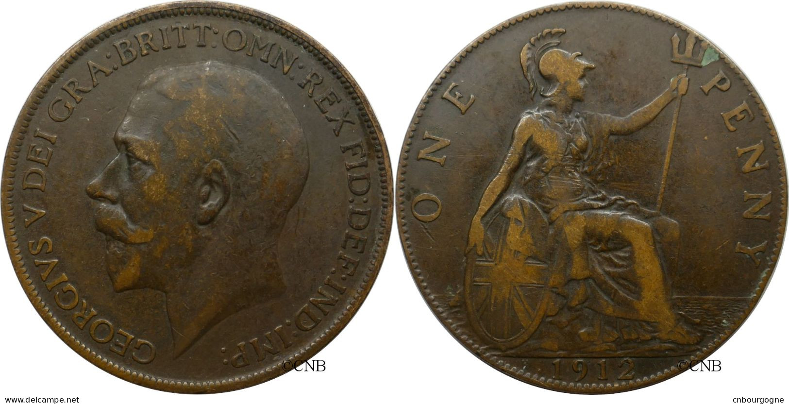 Royaume-Uni - George V - One Penny 1912 H - TB+/VF35 - Mon6189 - D. 1 Penny